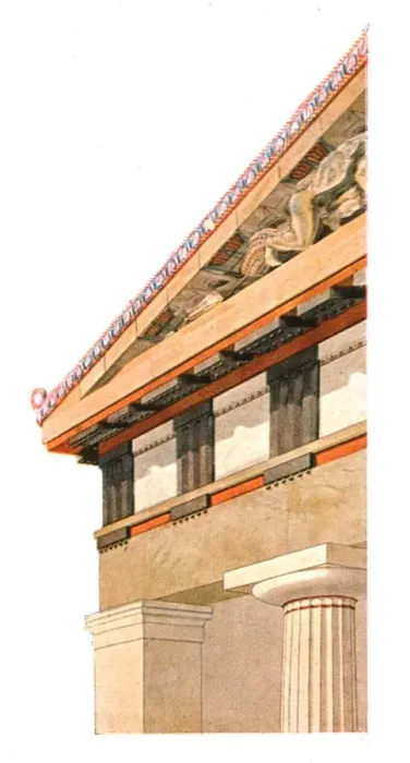 Framed Print : Corner of the pediment of the old Temple of Athena on the Acropolis at Athens, Greece, (1928) Framed Print : Corner of the pediment of the old Temple of Athena on the Acropolis at Athens, Greece, (1928)