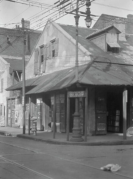 Corner store in the French Quarter, New Orleans, between 1920 and 1926. Creator: Arnold Genthe