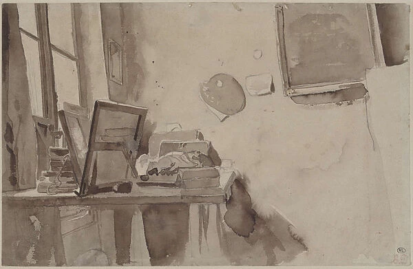 A corner of studio, ca 1825. Creator: Delacroix, Eugene (1798-1863)