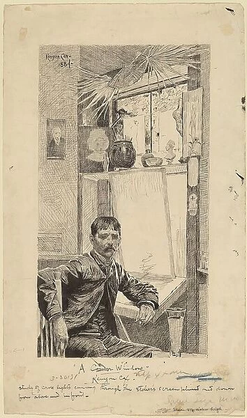 A Corner Window, Will Low, 1884. Creator: Kenyon Cox