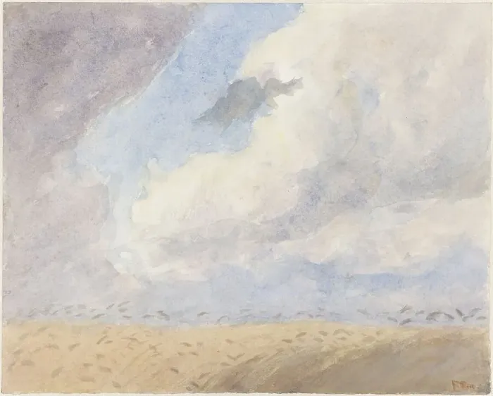 Framed Print : Cornfield, 1872-1944. Creator: Frans Smissaert Framed Print : Cornfield, 1872-1944. Creator: Frans Smissaert