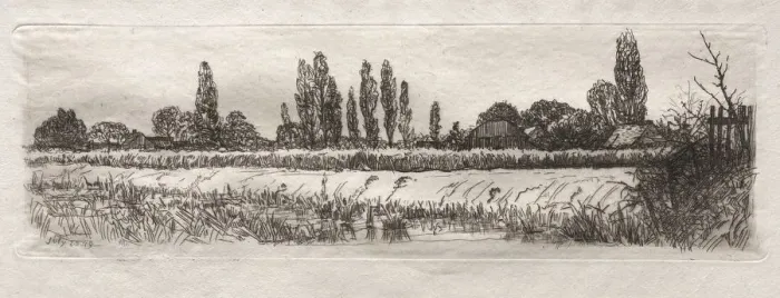 Framed Print : Cornfield, 1879. Creator: Otto H. Bacher (American, 1856-1909) Framed Print : Cornfield, 1879. Creator: Otto H. Bacher (American, 1856-1909)