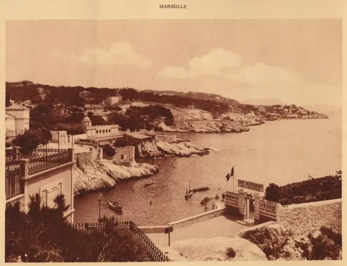 Framed Print : The Corniche, Marseille, 1930. Creator: Unknown Framed Print : The Corniche, Marseille, 1930. Creator: Unknown