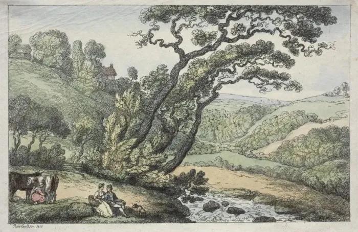 Framed Print : A Cornish View, 1810. Creator: Thomas Rowlandson (British, 1756-1827) Framed Print : A Cornish View, 1810. Creator: Thomas Rowlandson (British, 1756-1827)
