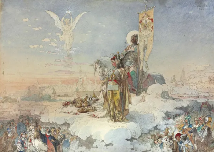 Framed Print : The coronation of Alexander III, 1883 Framed Print : The coronation of Alexander III, 1883