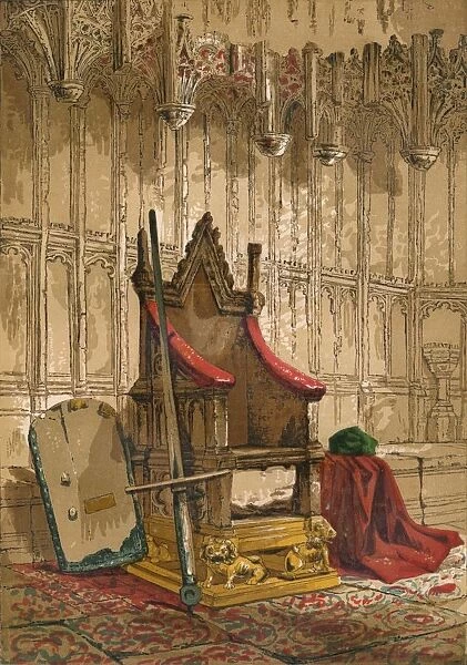 The Coronation Chair, c1845, (1864)