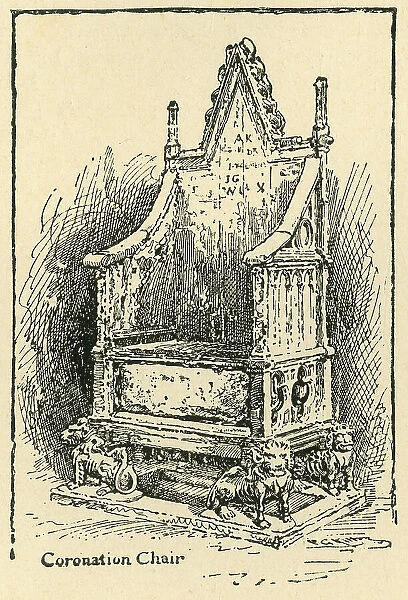 Coronation Chair, c1897. Creator: Unknown