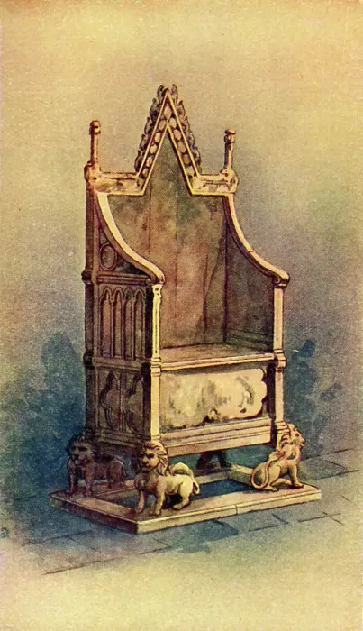 Framed Print : The Coronation Chair, c1911. Creator: Unknown Framed Print : The Coronation Chair, c1911. Creator: Unknown