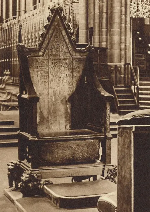 Framed Print : The Coronation Chair and the Stone of Scone, 1937 Framed Print : The Coronation Chair and the Stone of Scone, 1937