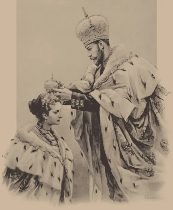Framed Print : The Coronation of Empress Alexandra Fyorodovna, 1899. Artist: Samokish-Sudkovskaya, Elena Petrovna (1863-1924) Framed Print : The Coronation of Empress Alexandra Fyorodovna, 1899. Artist: Samokish-Sudkovskaya, Elena Petrovna (1863-1924)