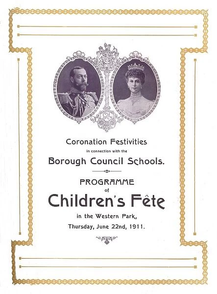 Coronation Festivities in connection with the Borough Council Schools, 1911, (1917)