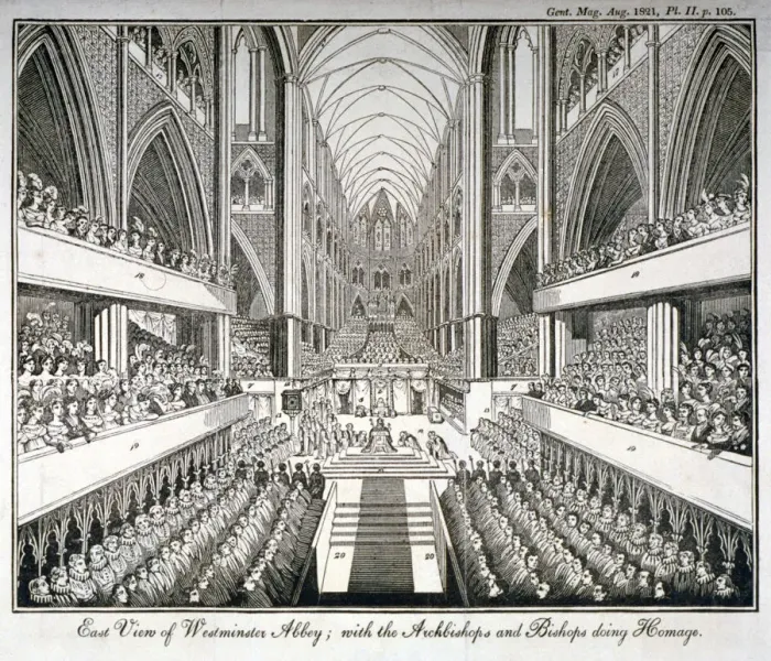 Framed Print : The coronation of George IV in Westminster Abbey, London, 1821 Framed Print : The coronation of George IV in Westminster Abbey, London, 1821