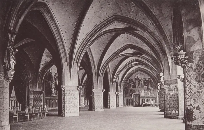 Framed Print : Coronation Hall, Aachen, 1899. Creator: Rommler & Jonas Framed Print : Coronation Hall, Aachen, 1899. Creator: Rommler & Jonas