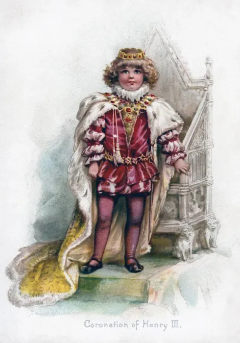 Framed Print : Coronation of Henry III, 1897. Artist: Frances Brundage Framed Print : Coronation of Henry III, 1897. Artist: Frances Brundage