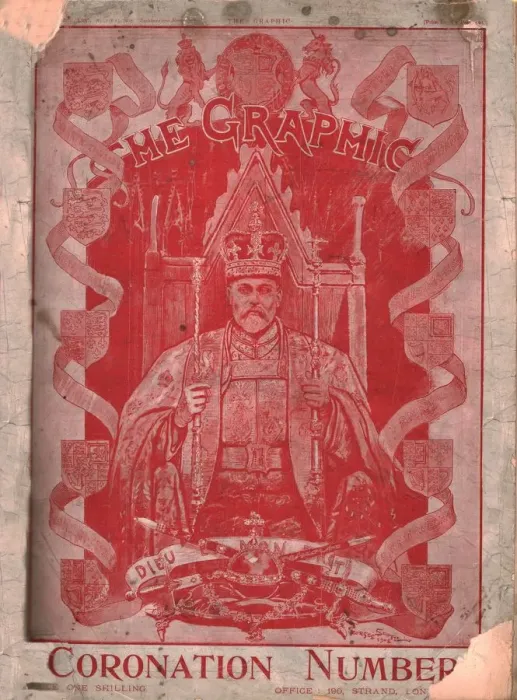 Framed Print : Coronation of King Edward VII, cover of The Graphic magazine, 13 August 1902