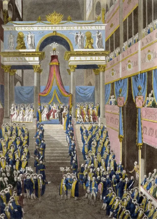 Framed Print : The Coronation of Napoleon on December 2, 1804, 1805. Artist: French master Framed Print : The Coronation of Napoleon on December 2, 1804, 1805. Artist: French master