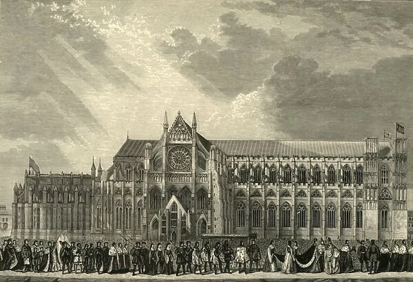 The Coronation Procession of Anne Boleyn to Westminster Abbey, 1533, (1881). Creator: Unknown
