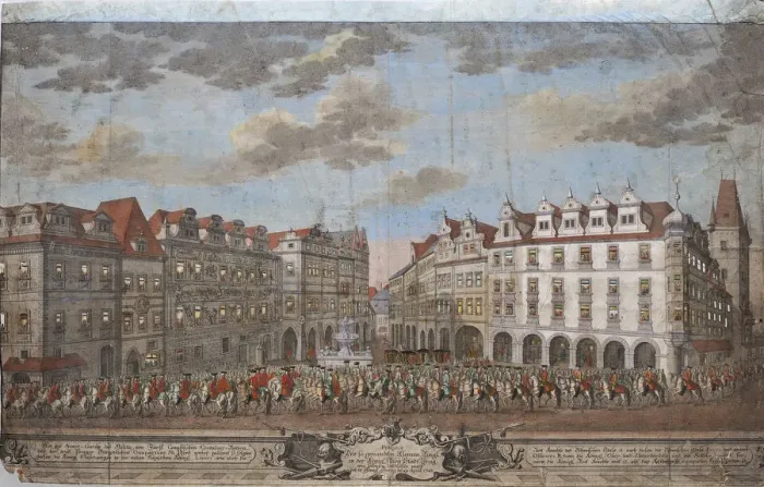 Framed Print : The Coronation procession of Maria Theresa in the Old Town of Prague, 1743 Framed Print : The Coronation procession of Maria Theresa in the Old Town of Prague, 1743