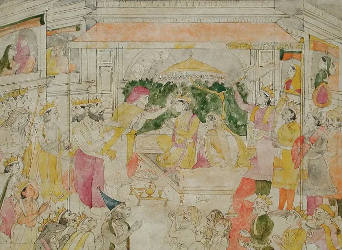 Framed Print : Coronation of Rama, c1825. Creator: Unknown Framed Print : Coronation of Rama, c1825. Creator: Unknown