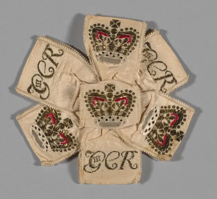 Framed Print : Coronation Ribbon, England, 1761. Creator: Unknown Framed Print : Coronation Ribbon, England, 1761. Creator: Unknown