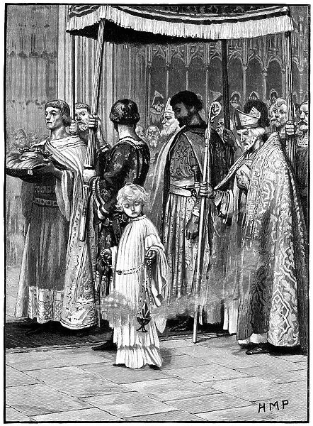 Coronation of Richard I in Westminster Abbey 1189, (c1880)