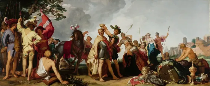 Framed Print : Coronation Scene, 1629. Creator: Abraham Bloemaert Framed Print : Coronation Scene, 1629. Creator: Abraham Bloemaert