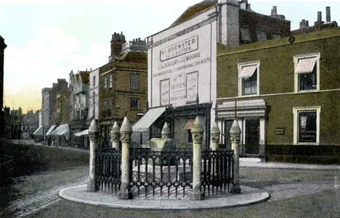 Framed Print : Coronation Stone, Kingston upon Thames, London, 20th Century Framed Print : Coronation Stone, Kingston upon Thames, London, 20th Century