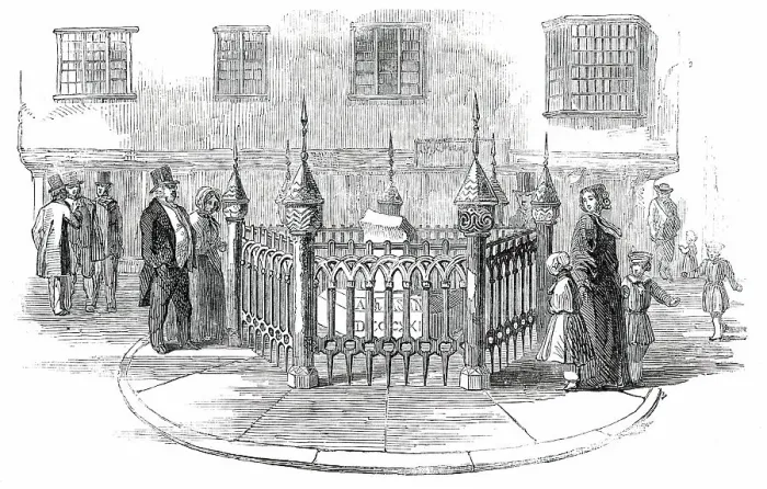 Framed Print : The Coronation-Stone, at Kingston-Upon-Thames, 1850. Creator: Unknown Framed Print : The Coronation-Stone, at Kingston-Upon-Thames, 1850. Creator: Unknown
