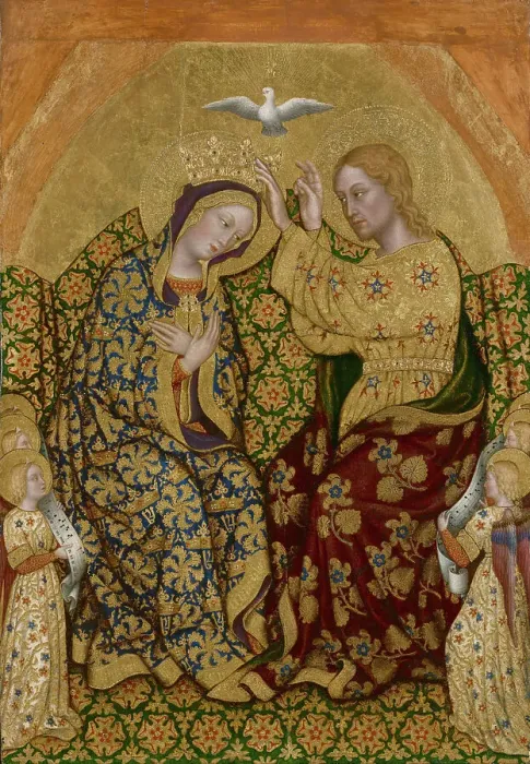Framed Print : Coronation of the Virgin, about 1420. Creator: Gentile da Fabriano Framed Print : Coronation of the Virgin, about 1420. Creator: Gentile da Fabriano