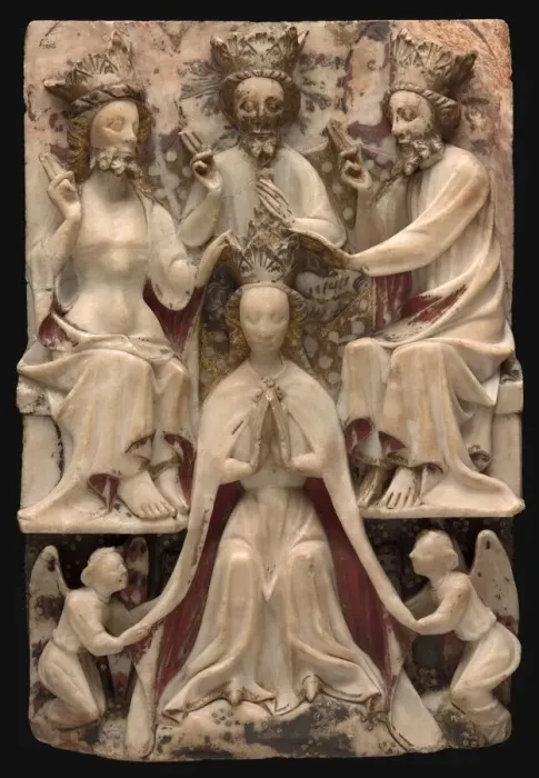 Framed Print : The Coronation of the Virgin, 15th century. Creator: Unknown Framed Print : The Coronation of the Virgin, 15th century. Creator: Unknown