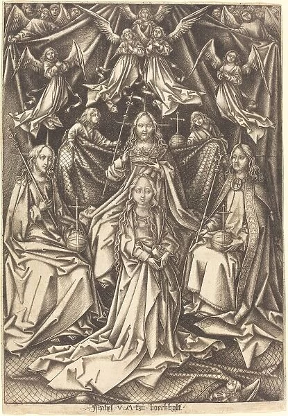 The Coronation of the Virgin, c. 1490  /  1500. Creator: Israhel van Meckenem
