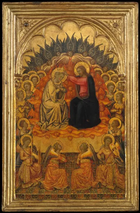 Framed Print : The Coronation of the Virgin, ca. 1380. Creator: Niccolo di Buonaccorso Framed Print : The Coronation of the Virgin, ca. 1380. Creator: Niccolo di Buonaccorso