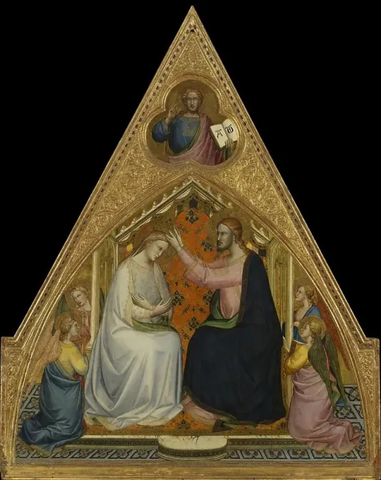 Framed Print : The Coronation of the Virgin, ca 1390. Creator: Lorenzo Monaco (ca. 1370-1425) Framed Print : The Coronation of the Virgin, ca 1390. Creator: Lorenzo Monaco (ca. 1370-1425)
