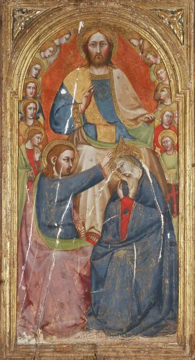 Framed Print : The Coronation of the Virgin. Creator: Carlo da Camerino Framed Print : The Coronation of the Virgin. Creator: Carlo da Camerino