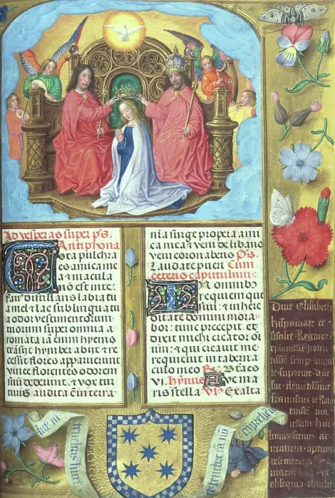Framed Print : Coronation of Virgin Mary, c1490-1497. Creator: Master of James IV of Scotland Framed Print : Coronation of Virgin Mary, c1490-1497. Creator: Master of James IV of Scotland