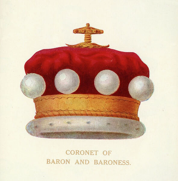 Coronet of Baron and Baroness, c1911. Creator: Unknown