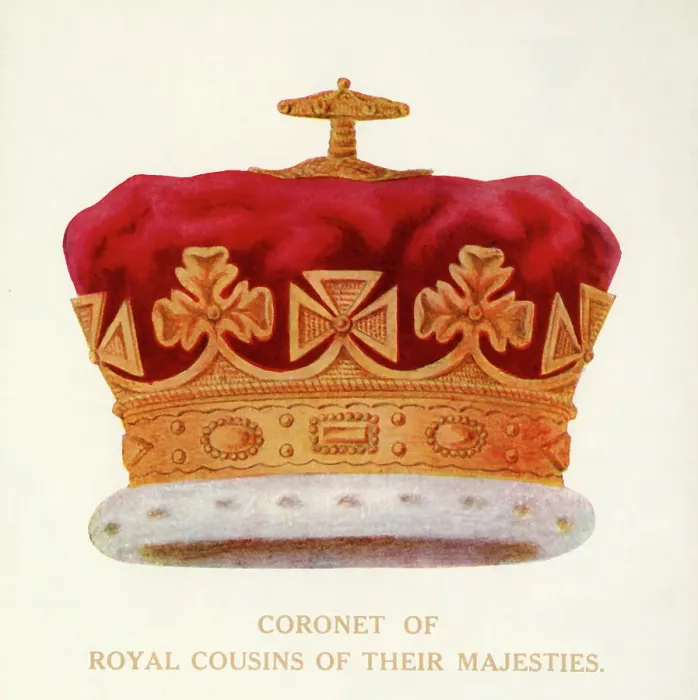 Framed Print : Coronet of Royal Cousins of Their Majesties, c1911. Creator: Unknown Framed Print : Coronet of Royal Cousins of Their Majesties, c1911. Creator: Unknown
