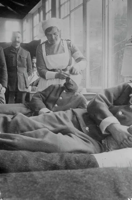 Framed Print : Corporal J. Mant in Canadian Hospital, Le Touquet, between c1910 and c1915. Creator: Bain News Service Framed Print : Corporal J. Mant in Canadian Hospital, Le Touquet, between c1910 and c1915. Creator: Bain News Service