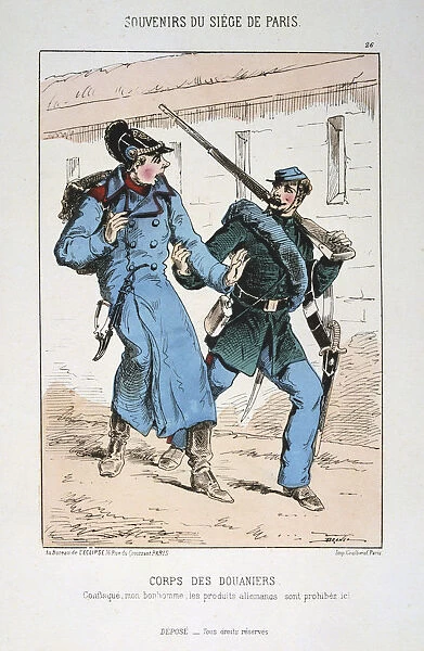 Corps des Douaniers, Siege of Paris Franco-Prussian war, 1870-1871