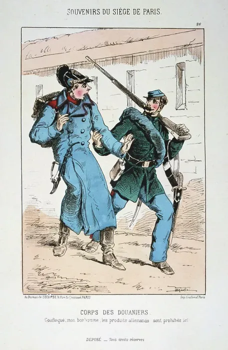 Framed Print : Corps des Douaniers, Siege of Paris Franco-Prussian war, 1870-1871 Framed Print : Corps des Douaniers, Siege of Paris Franco-Prussian war, 1870-1871