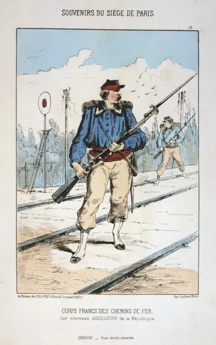 Framed Print : Corps Francs des Chemin de Fer, Siege of Paris, 1870-1871 Framed Print : Corps Francs des Chemin de Fer, Siege of Paris, 1870-1871