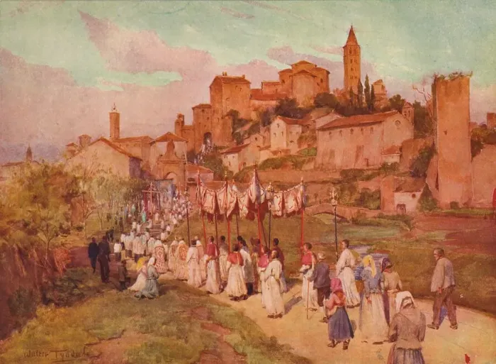 Framed Print : Corpus Domini at Viterbo, c1900 (1913). Artist: Walter Frederick Roofe Tyndale Framed Print : Corpus Domini at Viterbo, c1900 (1913). Artist: Walter Frederick Roofe Tyndale