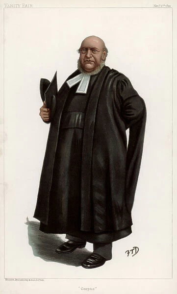Corpus, the Reverend Thomas Fowler, Vice-Chancellor of Oxford University, 1899. Artist: FTD