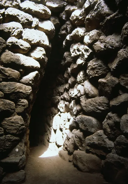 Framed Print : Corridor, Nurarghe of Abbasanta, Sardinia, Nuragic civilization, Bronze Age, (2000). Creator: LTL Framed Print : Corridor, Nurarghe of Abbasanta, Sardinia, Nuragic civilization, Bronze Age, (2000). Creator: LTL