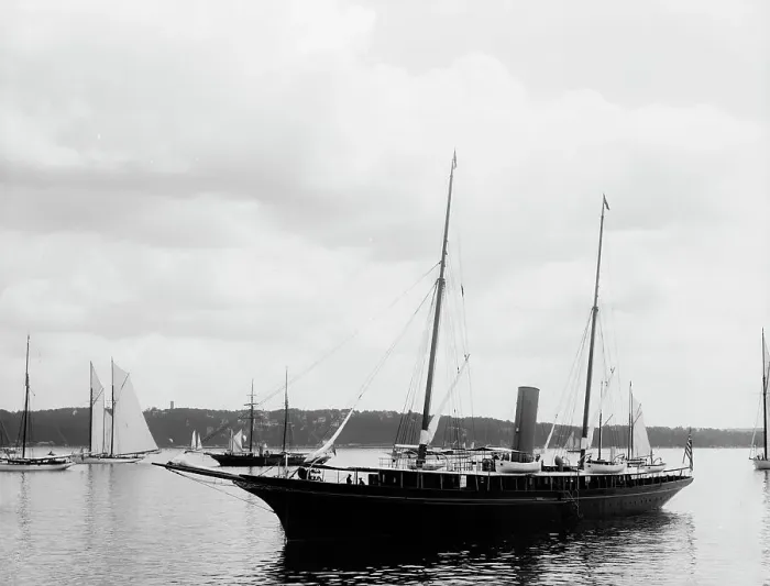Framed Print : Corsair, Glencove [sic], 1897 Aug 2. Creator: Johns Johnston