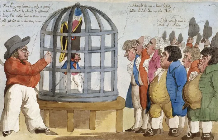 Framed Print : The Corsican Bajazet in London, 1803 Framed Print : The Corsican Bajazet in London, 1803