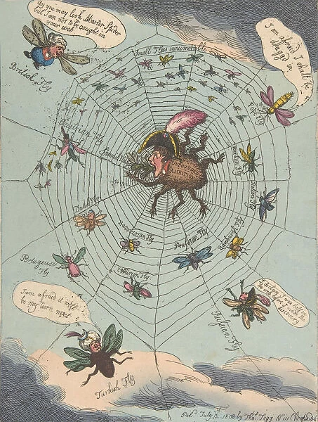 The Corsican Spider in His Web!, July 12, 1808. July 12, 1808
