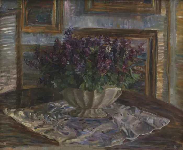 Framed Print : Corydalis, 1901-1909. Creator: Anna Syberg Framed Print : Corydalis, 1901-1909. Creator: Anna Syberg