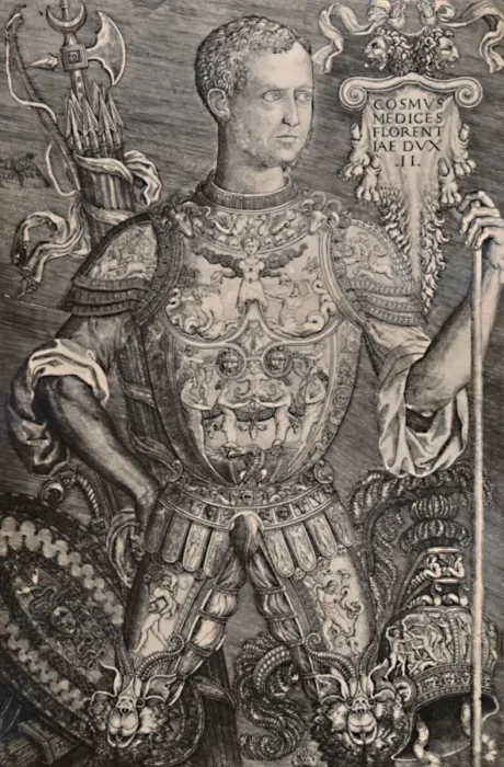 Framed Print : Cosimo I de Medici, Grand Duke of Tuscany, 1544 (1894). Artist: Niccolo dalla Casa Framed Print : Cosimo I de Medici, Grand Duke of Tuscany, 1544 (1894). Artist: Niccolo dalla Casa