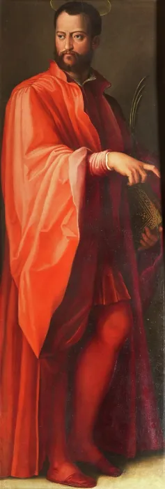 Framed Print : Cosimo I de Medici as Saint Damian, 1557-1559. Creator: Vasari, Giorgio (1511-1574). Cosimo I de Medici as Saint Damian, 1557-1559. Creator: Vasari, Giorgio (1511-1574) Framed Print : Cosimo I de Medici as Saint Damian, 1557-1559. Creator: Vasari, Giorgio (1511-1574). Cosimo I de Medici as Saint Damian, 1557-1559. Creator: Vasari, Giorgio (1511-1574)